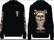 Jaket Sweater Hoodie Jeruji Pria Wanita Hardcore Metal Jaket Zipper musik underground