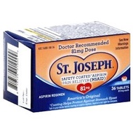 St Joseph Aspirin Safety Coated 81mg 36 Tablet (2 Pack) St Joseph Aspirin Safety Coated 81mg 36 Tabl