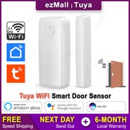 Tuya Smart WiFi Zigbee Door Sensor Wireless Window Open Closed Detector App Notification Security Alarm Alexa Google