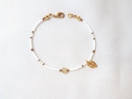 晨曦草露 ‧ 捷克珠 水晶 串珠 細手環