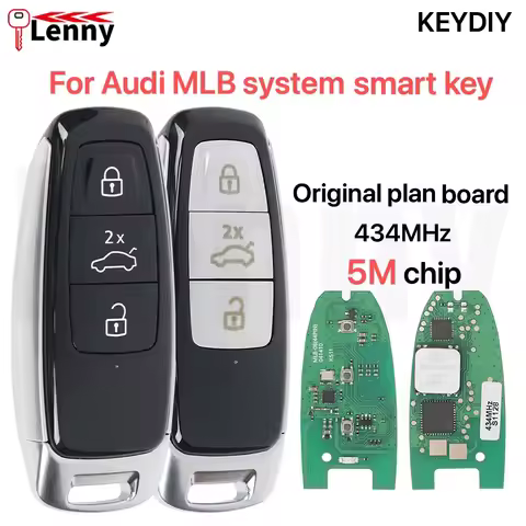 Lenny For Audi MLB system A6 A7 A8 S RS Q8 Smart remote key 2019+ 4N0959754EG/CL/EN/DP/CH/CQ/DR/BC 4