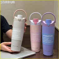 900 ml 304 Stainless Steel Travel Tumbler Portable Handheld Flip Lid Insulated Water Cup
