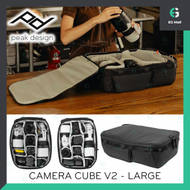 peak design - Camera Cube V2 全新第二代 旅行者快取相機內袋 LARGE 大號 DSRL 附分隔器 C 型夾 隨身包 防潑水 濾鏡 鏡頭 背包