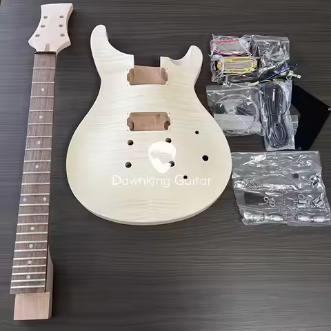 PRS Style DIY Electric Guitar Kits Mahogany Body and Neck Rosewood Fingerboard Free Shipping
