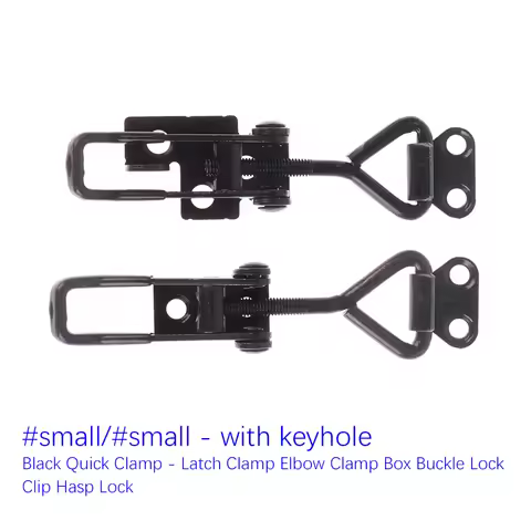 New-Toggle Latch Catch Clamp Adjustable Cabinet Box Lock Clamp Lever Handle Lock Hasp Quick Latch Cl