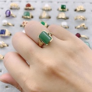Authentic Us 10k Gold Jade Ring