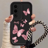 pink butterfly Casing for OPPO A3 PRO 5G OPPO A80 5G K12X 5G OPPO A3X OPPO A40 A40M OPPO A60 5G A5i 