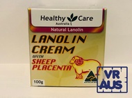 Healthy Care Lanolin Cream with Sheep Placenta 100g ของแท้จาก ออสเตรเลีย