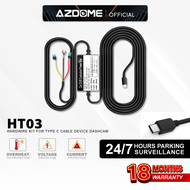 AZDOME Type C USB Hard Wire Kit for M27S/M560/M580/M17pro/M550max/M660 Dash Cam HT03