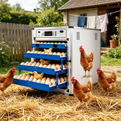 Automatic Solar Powered Egg Incubator & Hatching Machine for Chicken Duck Ostrich Goose & Emu Eggs 2