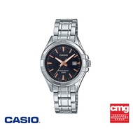 CASIO นาฬิกาข้อมือ CASIO รุ่น LTP-1308D-1A2VDF วัสดุสเตนเลสสตีล สีดำ