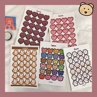 Ohaya丨1 PC Ins Cuties Rabbit Bear Stickers DIY Seal Sticker Phone Case Decoration Sticker