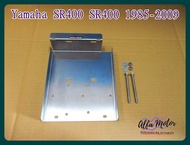 ​ BATTERY TRAY "STAINLESS STEEL" Fit For YAMAHA​ SR400​ (1985-2009) #ถาดรองแบตเตอรี่ ทำจากสเตนเลส