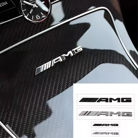 1pc 3D ABS Car Rear Trunk Badge Decal Letters Sticker For Mercedes Benz AMG A B C E G CLA C63 C63S E