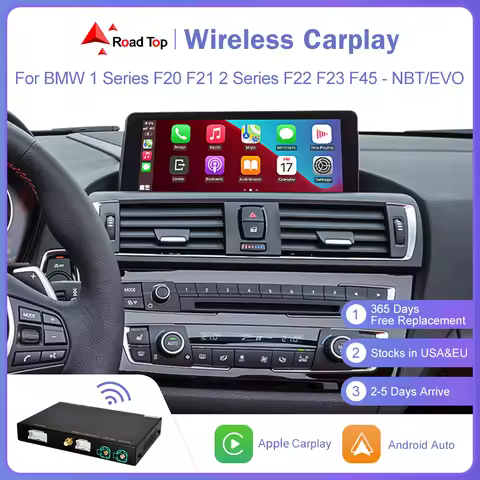 Wireless CarPlay For BMW Series 1 2 F20 F21 F22 F23 F45 2012-2020 NBT EVO with Android Auto Mirror L