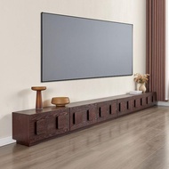 Medieval-style TV cabinet, Chinese retro floor-standing TV cabinet living room storage cabinet, medi