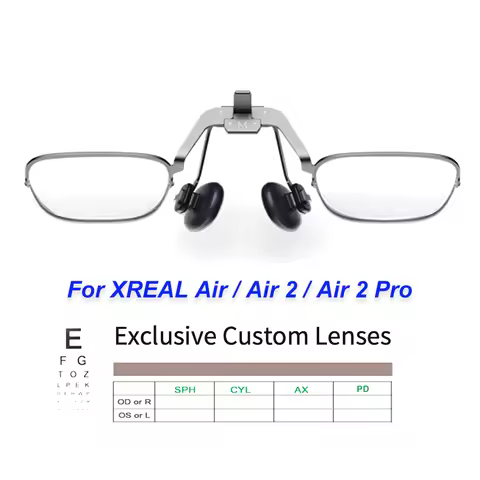 Xreal Air/Air 2/Pro/One Myopia Lens Custom Degree Smart AR Glasses Aspheric Resin Anti-Radiation Ant