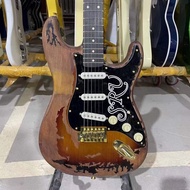 Fender Stratocaster SRV Version Electric Guitar Handmade 100% Alder Body Rosewood Fingerboard Gold H