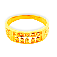 Top Cash Jewellery 916 Gold Half Abacus Ring