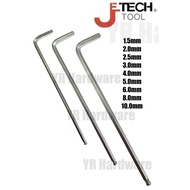 JETECH Allen Key Extra Long Ball Point Allen Key 1.5mm 2mm 2.5mm 3mm 4mm 5mm 6mm 8mm 10mm PRICE PER 