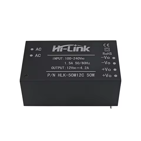 Hi-Link Original 50W 5V/9V/12V/15V/18V/20V/24V AC DC Power Supply Module HLK-50M05C/50M12C/50M15C/50