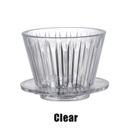 Coffee Dripper Filter Kopi Plastik Transparan Cup Gelas Dripper Manual Brew Coffee