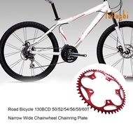 (fulingbi)Road Bicycle 130BCD 50/52/54/56/58/60T Narrow Wide Chainwheel Chainring Plate