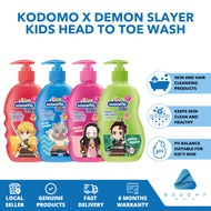 Kodomo x Demon Slayer Kids Head to Toe Wash - 400ml, Fruity Scents, Suitable for 6+ Years