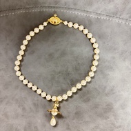 Vivienne Westwood 西太后 土星 🪐 金色/銀色 珍珠項鏈