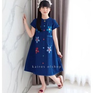 Jasmine motif children's jeans Dress for ages 1-15 years