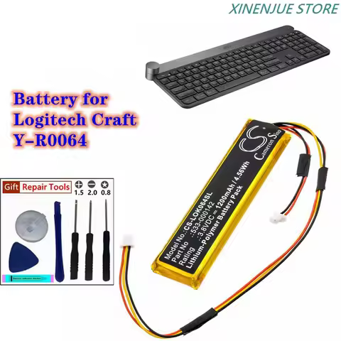 Keyboard Battery 3.8V/1200mAh 533-000142 for Logitech Craft,Y-R0064