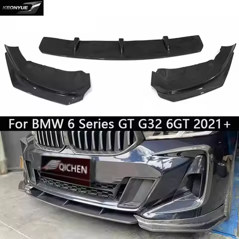 Car Accessories Body Kit For BMW 6 Series GT G32 6GT 2021+ Carbon Fiber Front lip Bumper Diverter Sp