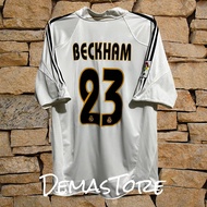 RARE ORIGINAL AUTHENTIC VINTAGE REAL MADRID HOME JERSEY SEASON 2004/2005 BECKHAM SHIRT FOOTBALL  SOC