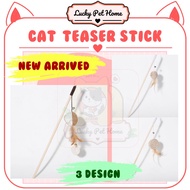 Cat Toy Teaser Wood Teaser Fun Toy Pet Toy interactive Cat Toy Training Teaser Cat Toy Mainan Kucing