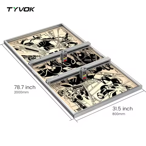 Tyvok Laser Engraver X1S Pro 800×2000mm (31.5"×78.7") Diode Laser Cutter · Massive Work Area Plug & 
