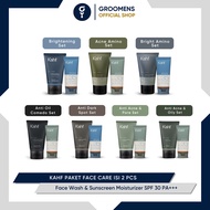 Kahf Face Care Package Contents 2 pcs - Face Wash & Sunscreen Moisturizer Kahf Face Wash