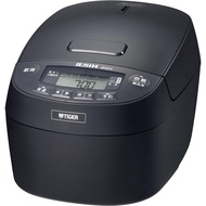 [Japan Rice Cookers] Tiger Thermos (TIGER) Rice Cooker, 5.5 Cups, Pressure IH, Freshly Cooked, Far-Infrared 3-Layer Earthen Pot Coated Pot, Grainy Heat Retention, Easy to Clean, Gloss Black JPV-C100KG