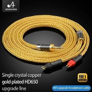 New 16 Core Balanced OCC Gold Plated Earphone Cable For Sennheiser HD580 HD600 HD650 HDxxx HD660S HD