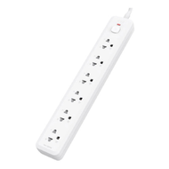 PLUG DELI T467 6Sockets 10A 3m
 - White
