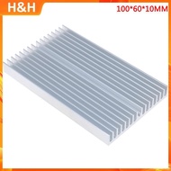 【H&H】 100*60*10mm Aluminum Heatsink Cooler Chip Radiator for IC LED Power Transistor