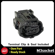 Perodua New Myvi Aruz Bezza Axia (89341-BZ240) Reverse Sensor Socket Connector 3 Pin