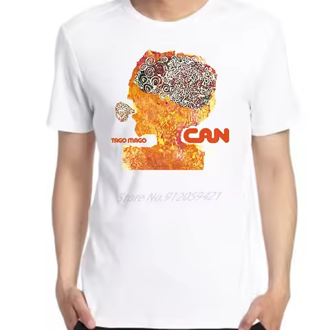 Can Tago Mago German Krautrock DIY Graphic T Shirts Oversized t-shirt Top Tees Cotton Short Sleeve t