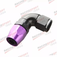 Swivel 90 Degree 10AN AN-10 AN10 -10AN Hose End Fitting Black/Purple