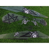 Medusa 666 Transparent Beat List Sticker Striping