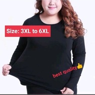 INNER PLUS SIZE premium quality harga borong kain bagus Baju Perempuan Lengan Panjang