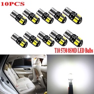 [HOT SALE]10Pcs Canbus T10 5730 8SMD LED Bulbs,Car Interior Bulb,White Car Side Wedge Light Lamp Bul
