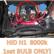 1set bulb H1 8000k HID Car 55W HID Xenon Head lamp light Bulb With ballast high/low beam headlight K
