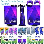 SIMPLE Sticker Fashion for PS5 Decal Game Console Decor for PS5