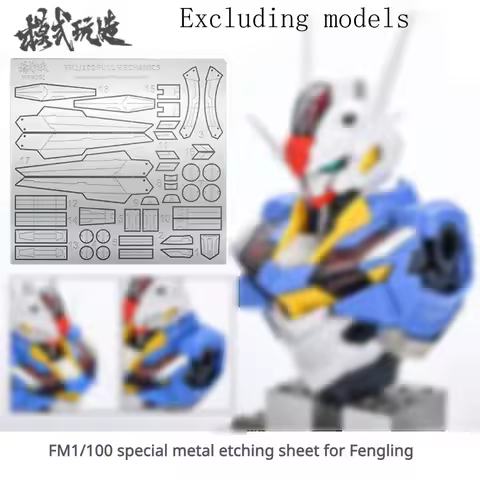 MXR001 FM1/100 Full Mechanics Etching Sheet for Gundam Model Making Tool Aerial Witch Mercury Hobby 