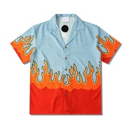 polos shirt for men incerun for men Dark Icon Flame Polo Shirt Men Summer Thin Material Holiday Beac